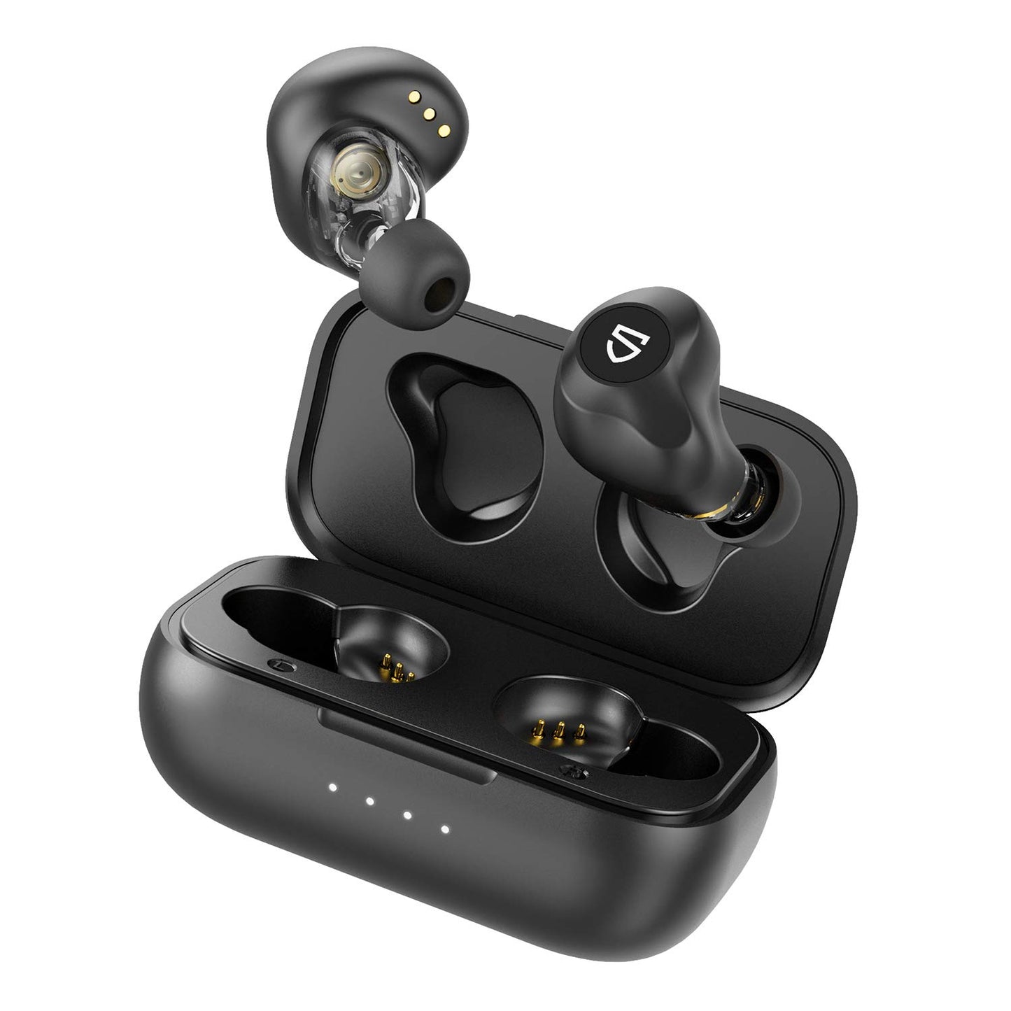 Dual Dynamic Earbuds Bluetooth 5.0, Headphones with aptX Codec, Noise Cancelling, Touch Control