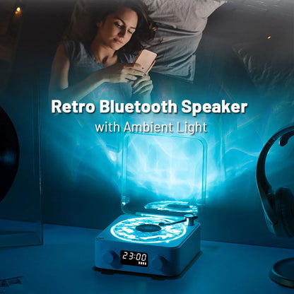 Vinyl Glow Retro Bluetooth Speaker